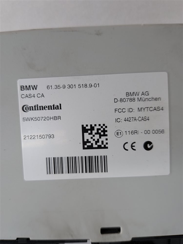 Thumbnail 9: 2013 BMW 640I GRAN COUPE F06 3.0L N55 ENGINE DME CAS4 ECU IMMOBILIZER KEY SET/4