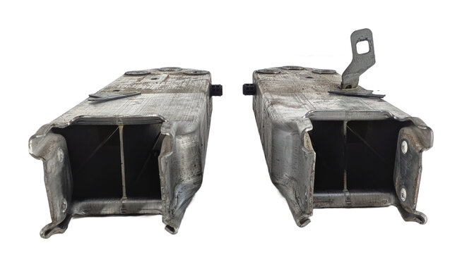 Thumbnail 2: 12-15 BMW 640i 650i M6 F06 F12 F13 FRONT LEFT & RIGHT IMPACT BAR BRACKET SET/2