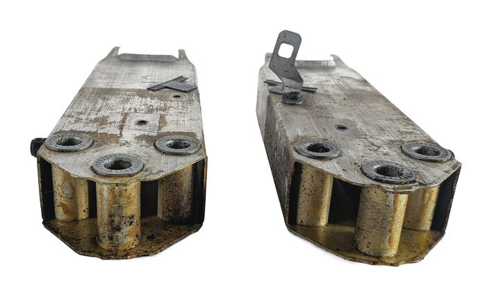 Thumbnail 6: 12-15 BMW 640i 650i M6 F06 F12 F13 FRONT LEFT & RIGHT IMPACT BAR BRACKET SET/2