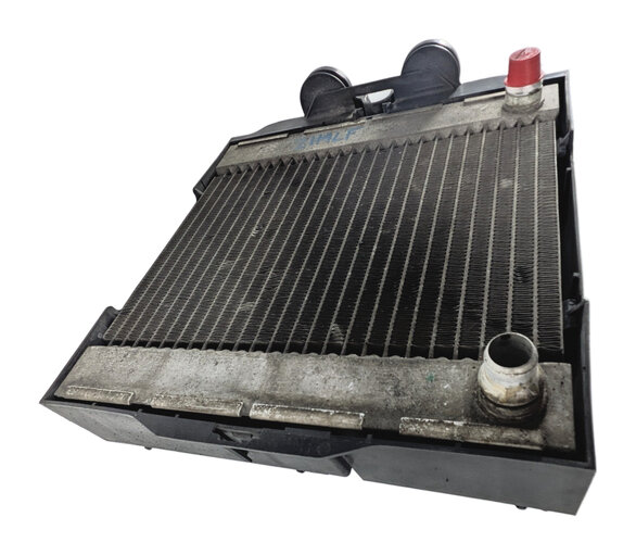 Thumbnail 5: 10-19 BMW 5 6 7 F01 F06 F07 F10 F12 LEFT DRIVER AUXILIARY RADIATOR w/BRACKET