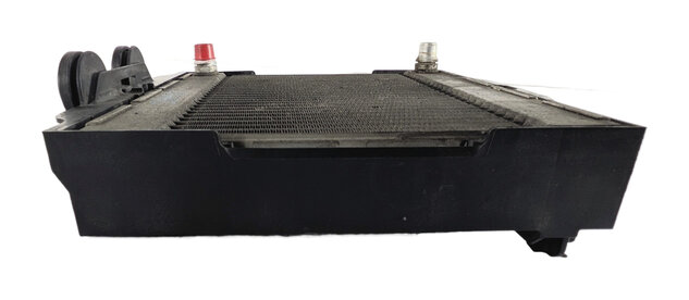 Thumbnail 6: 10-19 BMW 5 6 7 F01 F06 F07 F10 F12 LEFT DRIVER AUXILIARY RADIATOR w/BRACKET