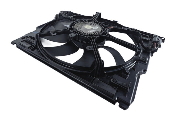 10-19 BMW 5 6 7 F01 F10 3.0L N54 N55 850 WATT RADIATOR COOLING FAN w/ SHROUD