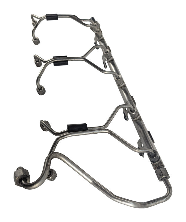 Thumbnail 4: 12-19 BMW 535i 640i F06 F10 3.0L N55 ENGINE FUEL RAIL w/ LINES PRESSURE SENSOR