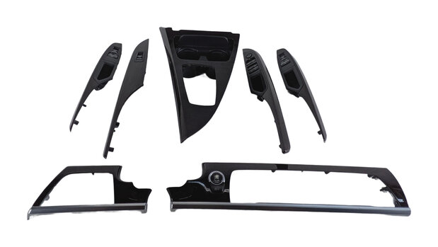 Thumbnail 2: 2013 BMW 640I GRAN COUPE F06 DASH DOOR CENTER CONSOLE TRIM SET w/ SWITCHES (Oak)