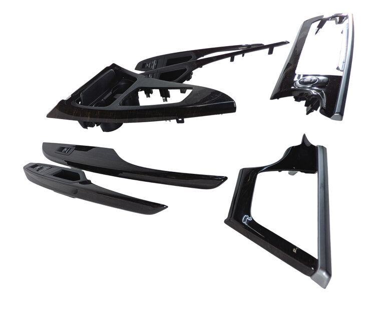 Thumbnail 4: 2013 BMW 640I GRAN COUPE F06 DASH DOOR CENTER CONSOLE TRIM SET w/ SWITCHES (Oak)