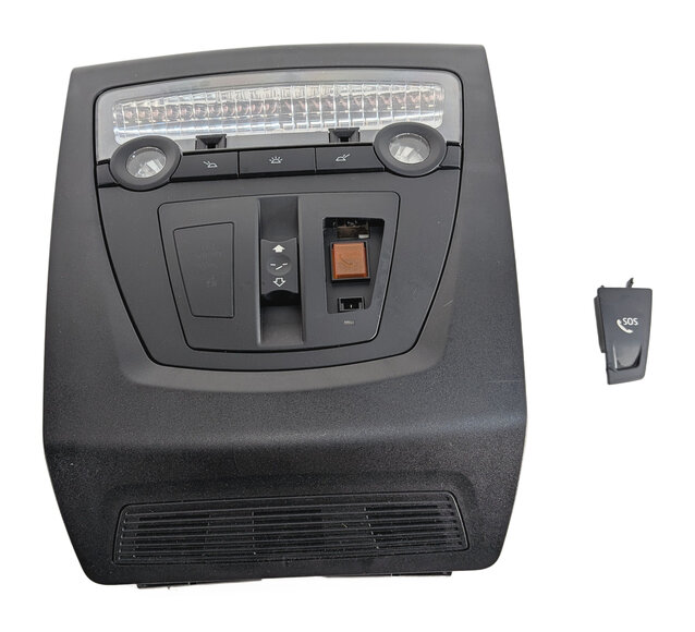 Thumbnail 3: 2013 BMW 640I GRAN COUPE F06 ROOF DOME READING LIGHT SUNROOF SOS SWITCH (Black)