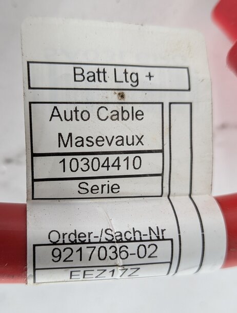 Thumbnail 8: 2013 BMW 640I GRAN COUPE (F06) 3.0L POSITIVE BATTERY CABLE w/ SAFETY TERMINAL