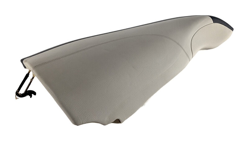 2013 BMW 640I GRAN COUPE (F06) REAR RIGHT SEAT SIDE BOLSTER CUSHION TRIM (White)