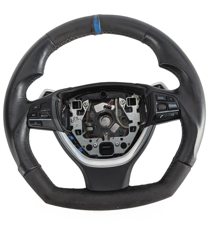 Thumbnail 3: 11-13 BMW 5 6 7 F10 F06 F01 3 SPOKE w/ LANE DEPART HEATED STEERING WHEEL (Black)
