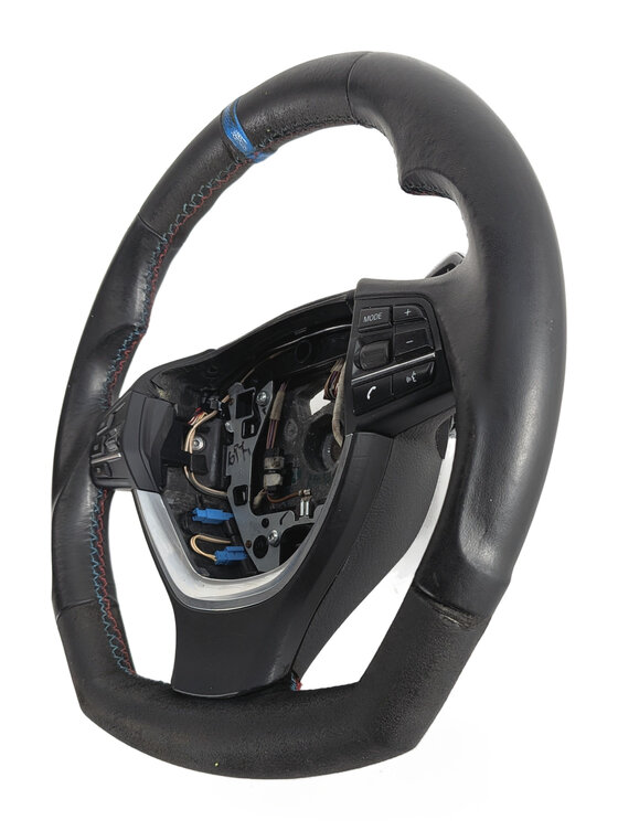 Thumbnail 4: 11-13 BMW 5 6 7 F10 F06 F01 3 SPOKE w/ LANE DEPART HEATED STEERING WHEEL (Black)
