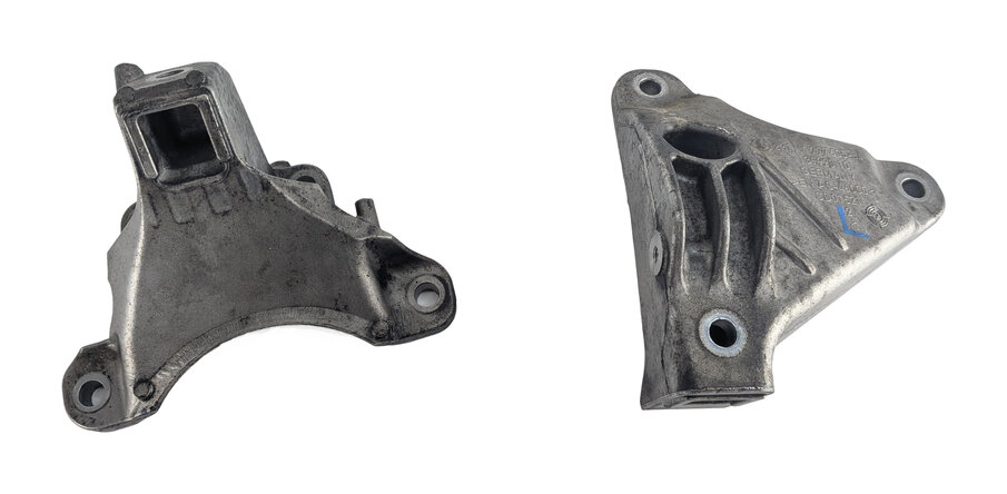 Thumbnail 3: 13 BMW 640I GRAN COUPE F06 3.0L N55 ENGINE LEFT/RIGHT MOTOR MOUNT BRACKET SET/2