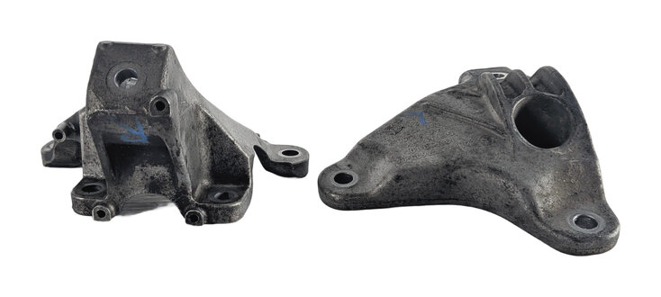 Thumbnail 6: 13 BMW 640I GRAN COUPE F06 3.0L N55 ENGINE LEFT/RIGHT MOTOR MOUNT BRACKET SET/2