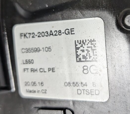Thumbnail 10: 16-23 LAND ROVER DISCOVERY EVOQUE VELAR FRONT RIGHT PASSENGER PASSIVE DOOR LATCH