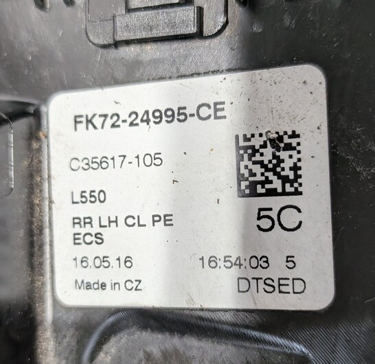 Thumbnail 9: 13-22 RANGE ROVER DISCOVERY (L405 L462 L494 L550) REAR LEFT PASSIVE DOOR LATCH
