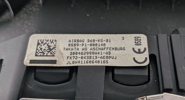 Thumbnail 9: 2015-2017 LAND ROVER DISCOVERY SPORT L550 DRIVER STEERING WHEEL AIRBAG (Black)