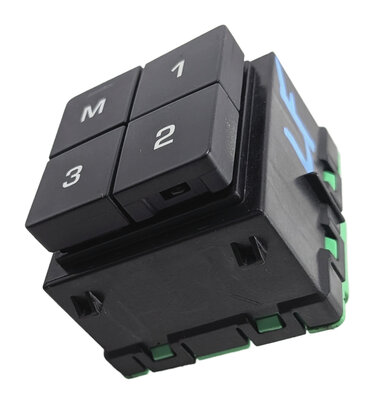 Thumbnail 6: 15-20 DISCOVERY SPORT ROVER SPORT VELAR DRIVER MEMORY SEAT SWITCH (BLACK)
