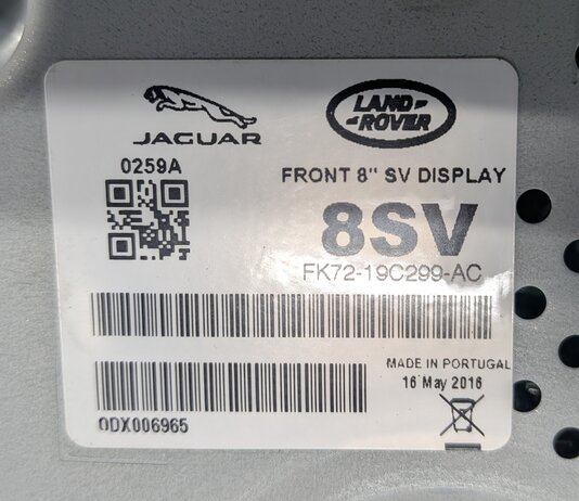 Thumbnail 9: 2015-2019 JAGUAR F-PACE F-TYPE XE XF DISCOVERY EVOQUE NAVIGATION SCREEN