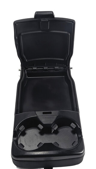 Thumbnail 8: 2016 LAND ROVER DISCOVERY SPORT (L550) REAR CENTER ARMREST w/ CUP HOLDER (Black)