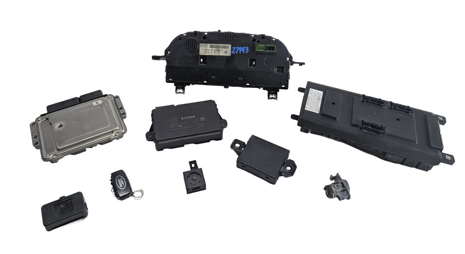 Thumbnail 3: 2016 LAND ROVER DISCOVERY SPORT L550 2.0L 204PT ENGINE ECM BCM CLUSTER KEY SET/9