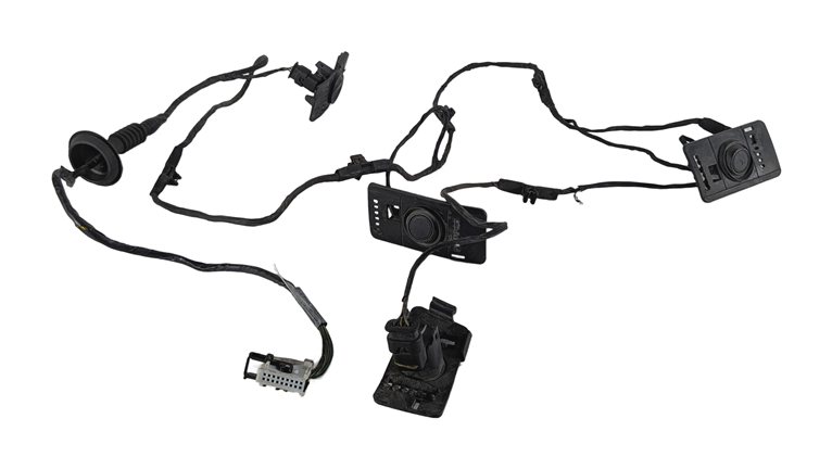 Thumbnail 7: 2008 BMW X5 (E70) REAR PARK ASSIST PDC DISTANCE SENSOR SET/4 w/ HARNESS (Black)