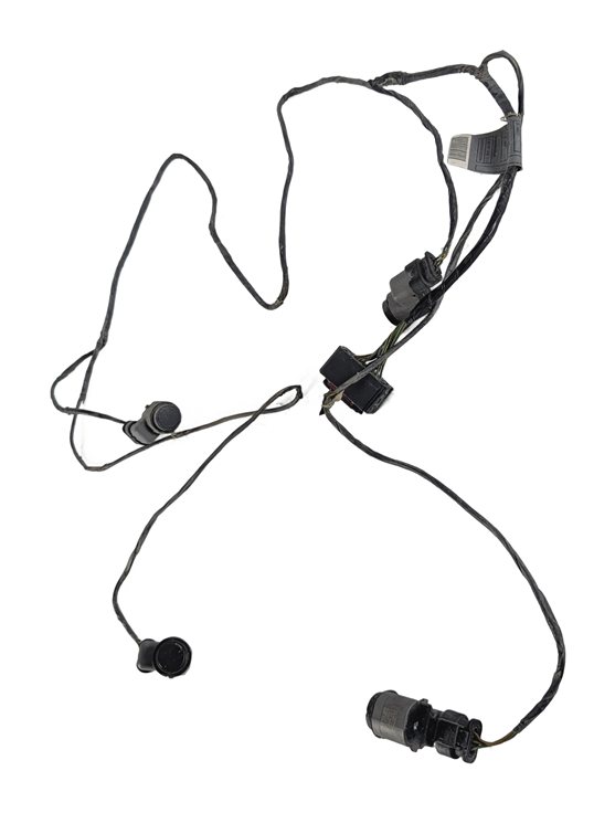 Thumbnail 4: 2008 BMW X5 (E70) FRONT PARK ASSIST PDC DISTANCE SENSOR SET/4 w/ HARNESS (Black)
