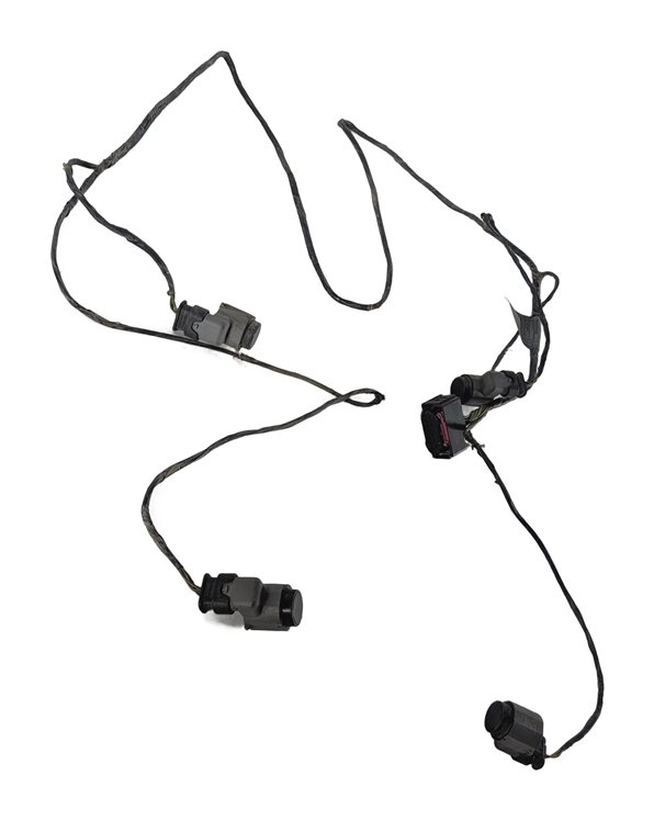 Thumbnail 5: 2008 BMW X5 (E70) FRONT PARK ASSIST PDC DISTANCE SENSOR SET/4 w/ HARNESS (Black)