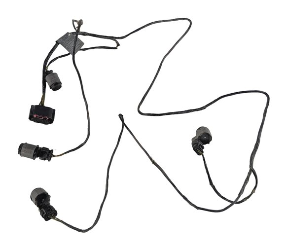 Thumbnail 7: 2008 BMW X5 (E70) FRONT PARK ASSIST PDC DISTANCE SENSOR SET/4 w/ HARNESS (Black)