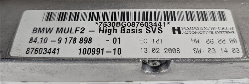Thumbnail 9: 2008 BMW X5 (E70) BLUETOOTH MULF2 PHONE COMMUNICATION CONTROL MODULE COMPUTER