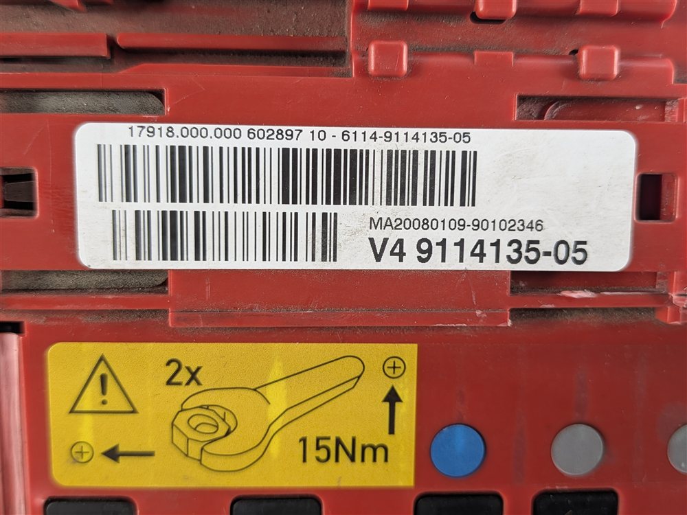 Thumbnail 8: 2008 BMW X5 (E70) 4.8L REAR POSITIVE BATTERY TERMINAL POWER DISTRIBUTION BLOCK