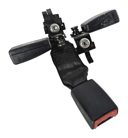 2008 BMW X5 (E70) REAR LEFT/CENTER/RIGHT SEATBELT BUCKLE RECEIVER SET/3 (Black)