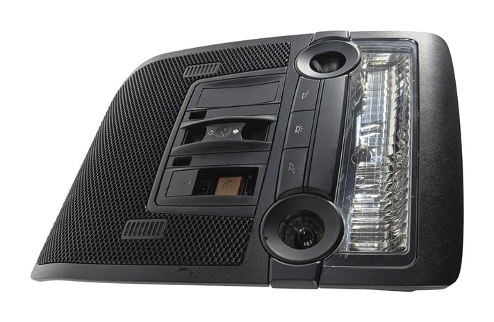 Thumbnail 5: 2008 BMW X5 (E70) FRONT OVERHEAD CONSOLE DOME READING LIGHT SUNROOF SOS (Black)