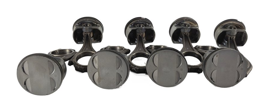 Thumbnail 2: 2004-2010 BMW 550i 650i 750i X5 (E60 E65 E66 E70) 4.8L V8 ENGINE PISTON SET (8)