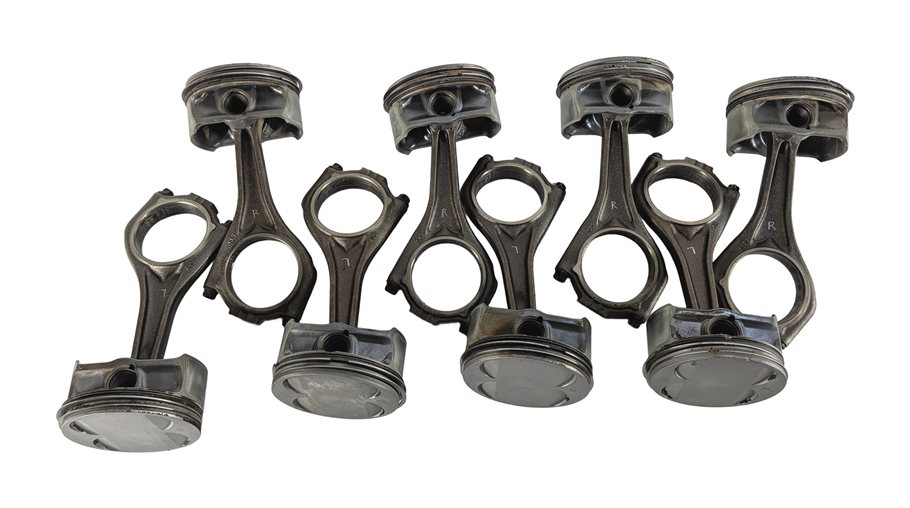 Thumbnail 3: 2004-2010 BMW 550i 650i 750i X5 (E60 E65 E66 E70) 4.8L V8 ENGINE PISTON SET (8)