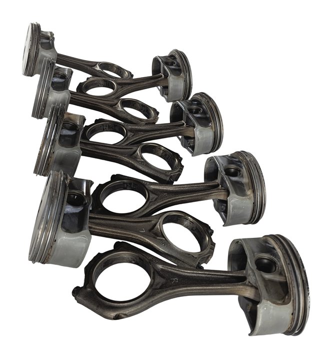Thumbnail 4: 2004-2010 BMW 550i 650i 750i X5 (E60 E65 E66 E70) 4.8L V8 ENGINE PISTON SET (8)
