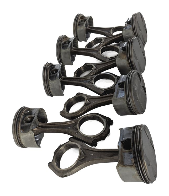Thumbnail 5: 2004-2010 BMW 550i 650i 750i X5 (E60 E65 E66 E70) 4.8L V8 ENGINE PISTON SET (8)