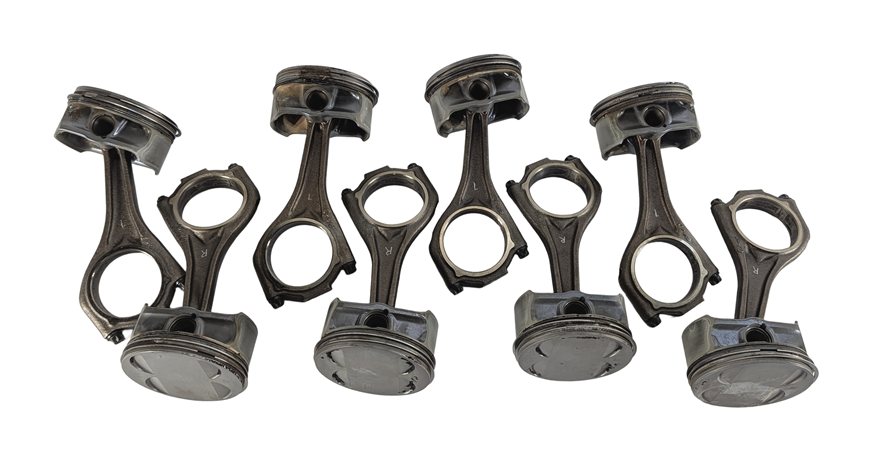 Thumbnail 7: 2004-2010 BMW 550i 650i 750i X5 (E60 E65 E66 E70) 4.8L V8 ENGINE PISTON SET (8)