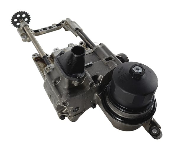 07-10 BMW X5 (E70) 4.8L N62TU V8 ENGINE OIL PUMP w/ FILTER HOUSING & PICKUP TUBE