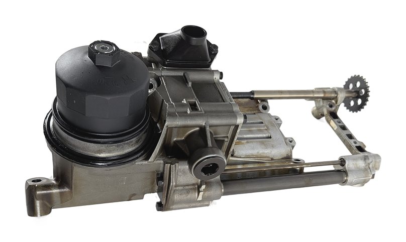 Thumbnail 4: 07-10 BMW X5 (E70) 4.8L N62TU V8 ENGINE OIL PUMP w/ FILTER HOUSING & PICKUP TUBE