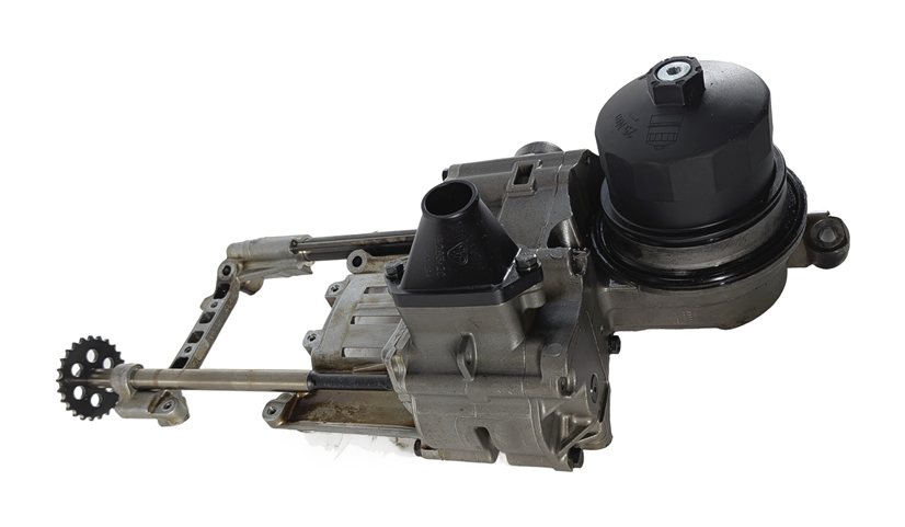 Thumbnail 5: 07-10 BMW X5 (E70) 4.8L N62TU V8 ENGINE OIL PUMP w/ FILTER HOUSING & PICKUP TUBE