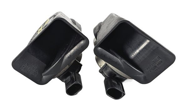 Thumbnail 2: 2007-2011 BMW X5 X6 (E70 E71 E72) HIGH & LOW TONE NOTE EMERGENCY SAFETY HORN SET