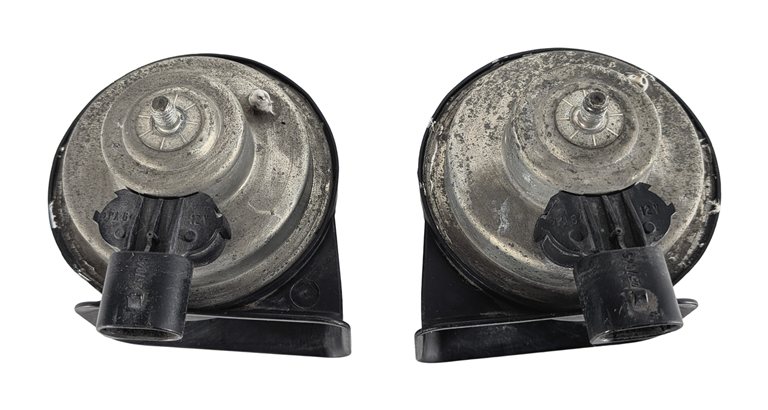 Thumbnail 7: 2007-2011 BMW X5 X6 (E70 E71 E72) HIGH & LOW TONE NOTE EMERGENCY SAFETY HORN SET