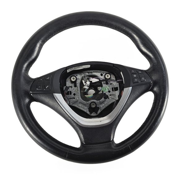 07-13 BMW X5 (E70) LEFT DRIVER HEATED M SPORT STEERING WHEEL w/SWITCHES (Black)