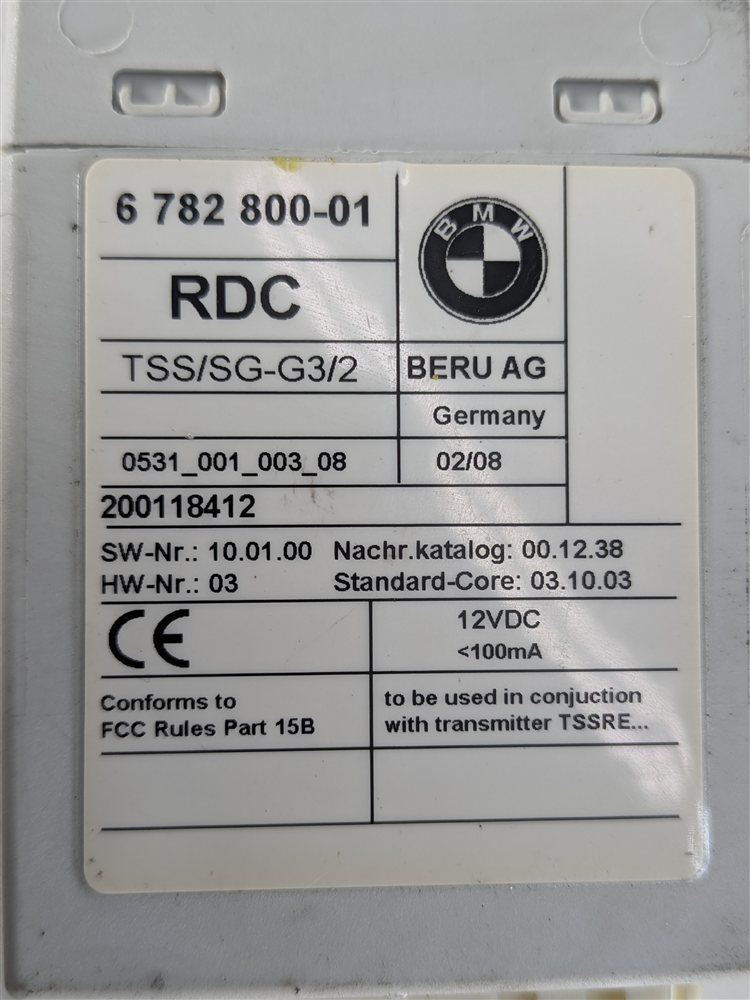 Thumbnail 9: 2007-2011 BMW 525i 528i 530i M3 M5 M6 X5 X6 Z4 TPMS RDC TIRE PRESSURE MODULE