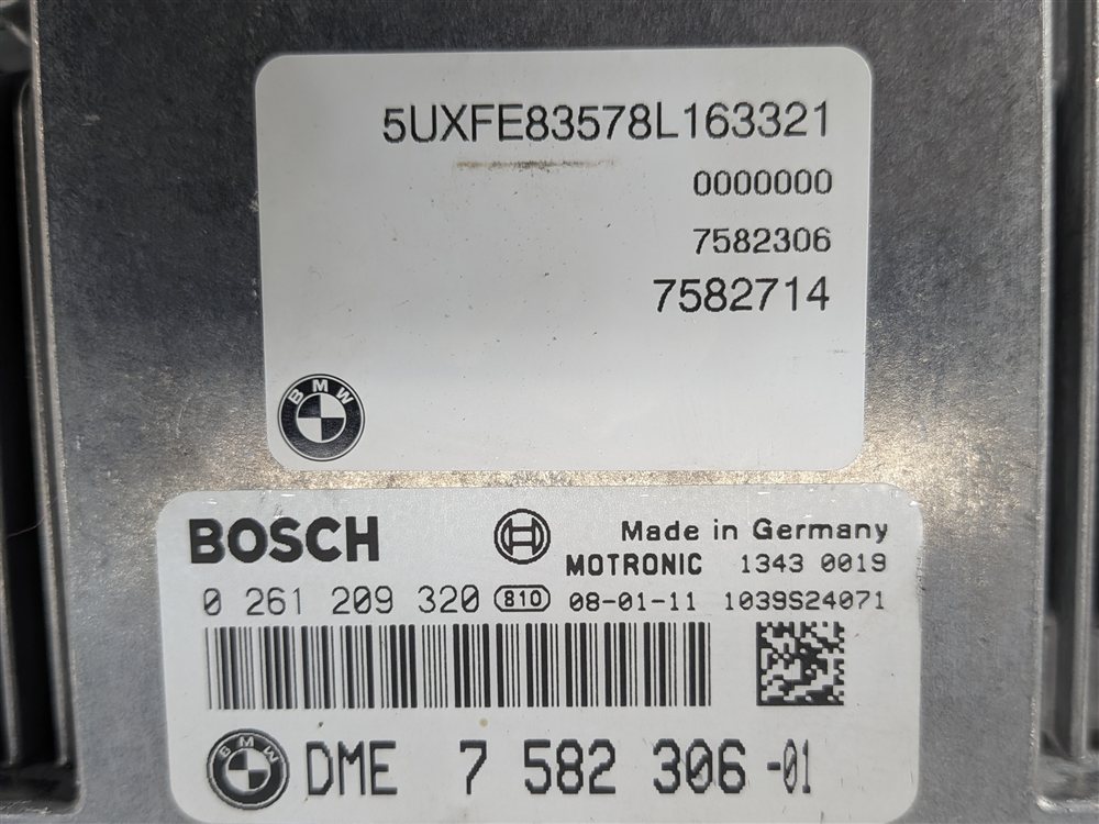 Thumbnail 10: 08 BMW X5 E70 4.8L N62 DME CAS3 START SWITCH SET/4 W/ KEY FOB NO BLADE KEY