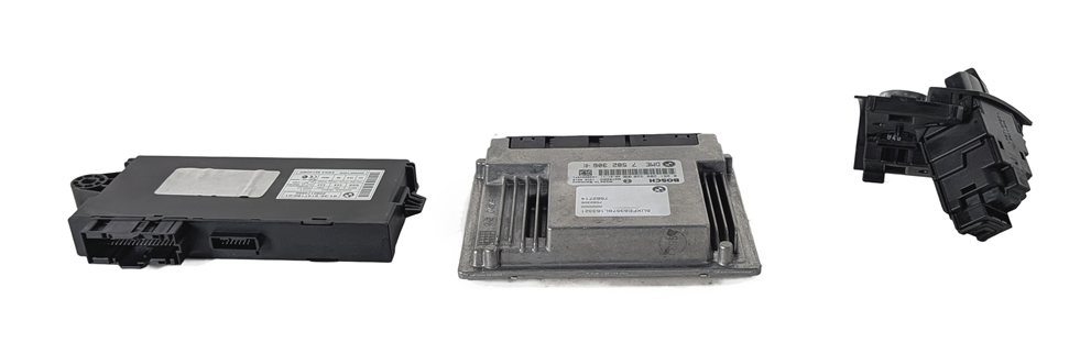 Thumbnail 7: 08 BMW X5 E70 4.8L N62 DME CAS3 START SWITCH SET/4 W/ KEY FOB NO BLADE KEY