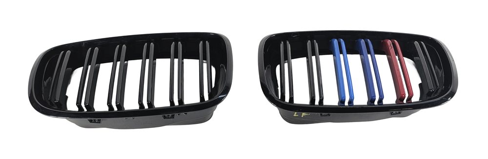 Thumbnail 3: 07-14 BMW X5 X6 (E70 E71) FRONT LEFT & RIGHT UPPER BUMPER GRILLE VENT TRIM SET/2