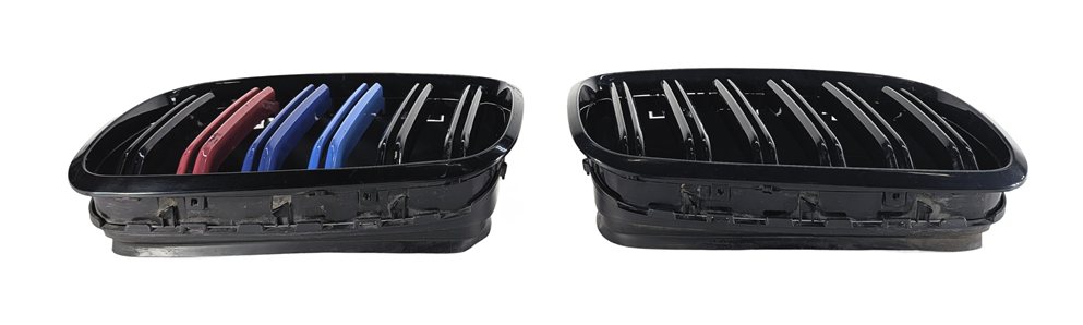 Thumbnail 6: 07-14 BMW X5 X6 (E70 E71) FRONT LEFT & RIGHT UPPER BUMPER GRILLE VENT TRIM SET/2