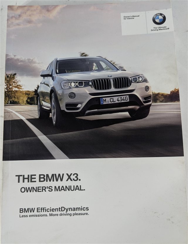Thumbnail 10: 2016 BMW X3 (F25) 3.0L OWNER'S MANUAL BOOKLET HANDBOOK GUIDE w/ CASE SET/6