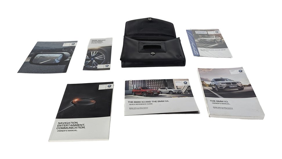 Thumbnail 2: 2016 BMW X3 (F25) 3.0L OWNER'S MANUAL BOOKLET HANDBOOK GUIDE w/ CASE SET/6