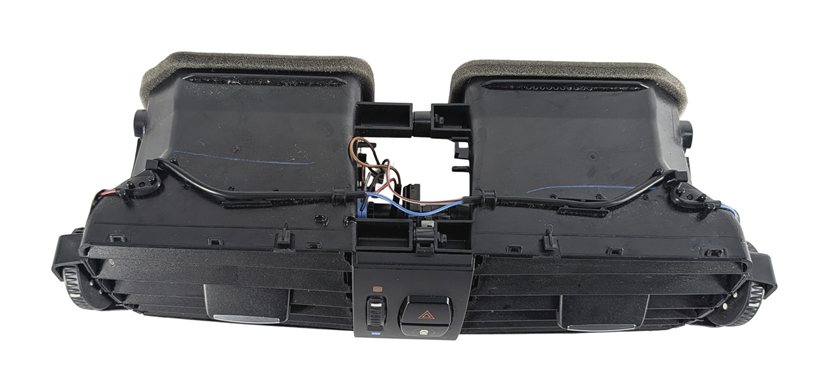 Thumbnail 3: 2016 BMW X3 (F25) CENTER DASH AIR AC VENT w/ HAZARD CENTRAL LOCK SWITCH (Black)